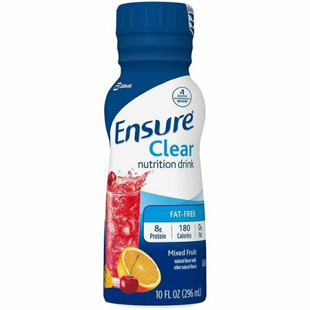 ENSURE CLEAR Mixed Fruit Oral Protein Supplement, 10oz Bottle, 4PK 62479
